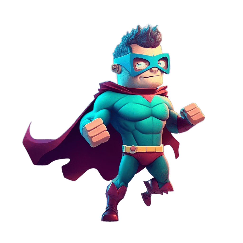 Super hero mascot